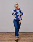 Calder Sweater Tee - Jacaranda