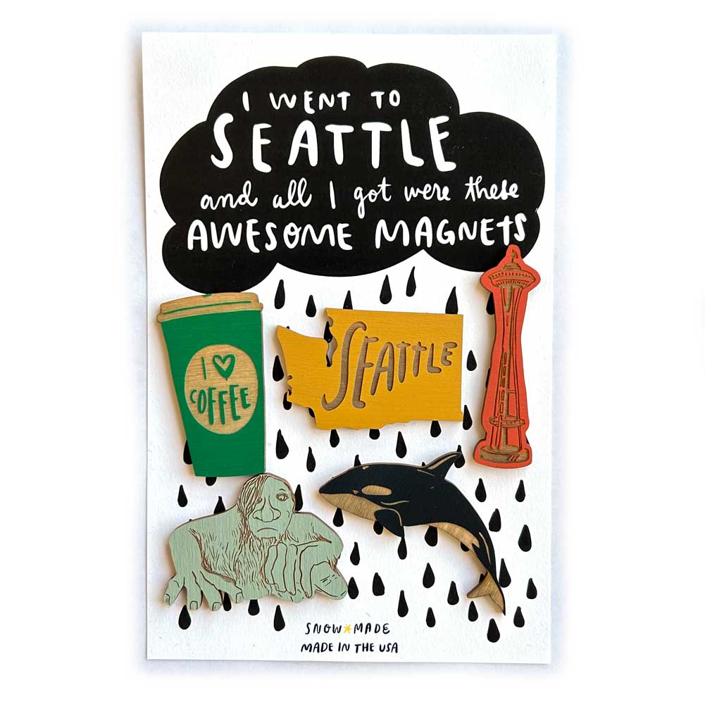 Awesome Seattle Magnet Set