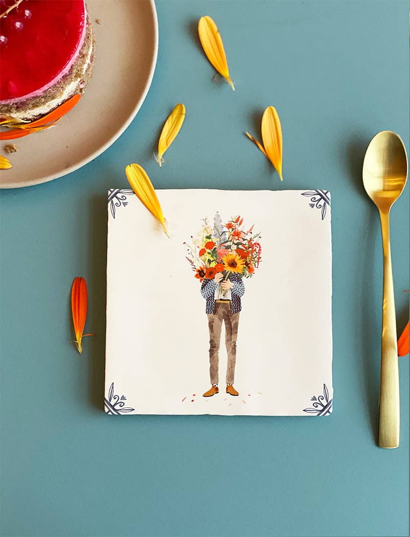 All you need is flowers | StoryTiles art on tile