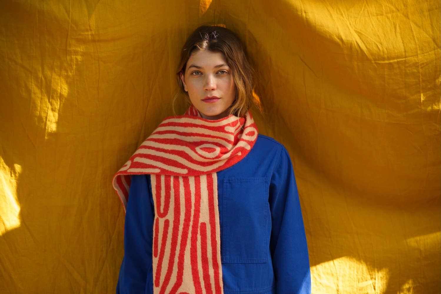 Log Shaped Scarf - Inferno