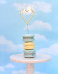 Big Golden Heart Sparkler Wand Garden Party