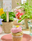 Big Golden Heart Sparkler Wand Garden Party