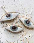 Evil Eye, Cotton & Lavender stuffed Ornament, Token