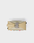 Benji Micro Crossbody Gravel Beige Leather Bag - Studs Pattern