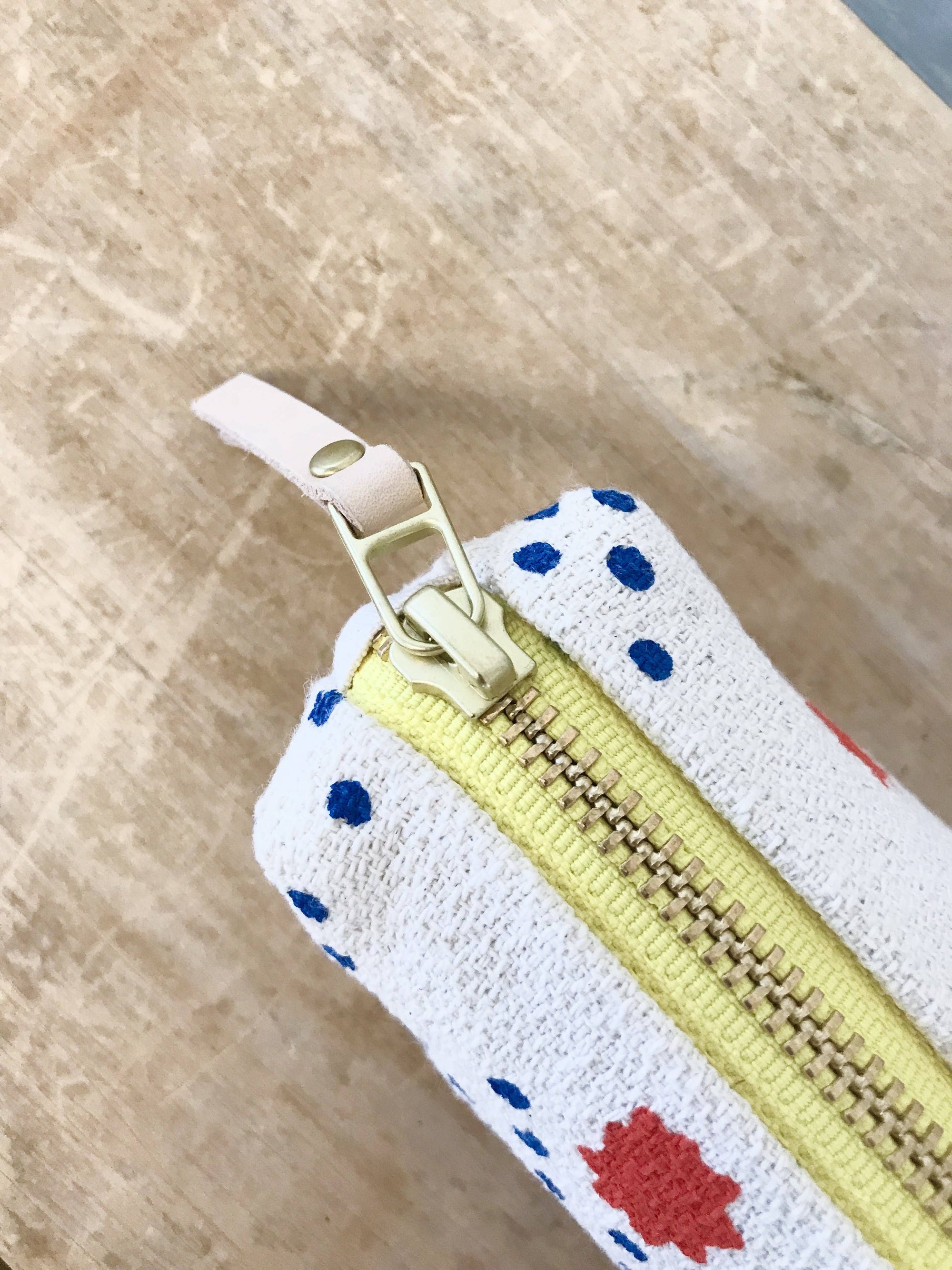 Royal Night Sky Pencil Zipper Bag - FLAT