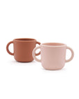 Silicone Training Cup Set - Blush / Terracotta