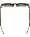 LAMAR Transparent Olive Sunglasses | Green Lens