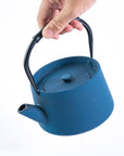 Modern Cast Iron Tea Pot - Blue 33oz