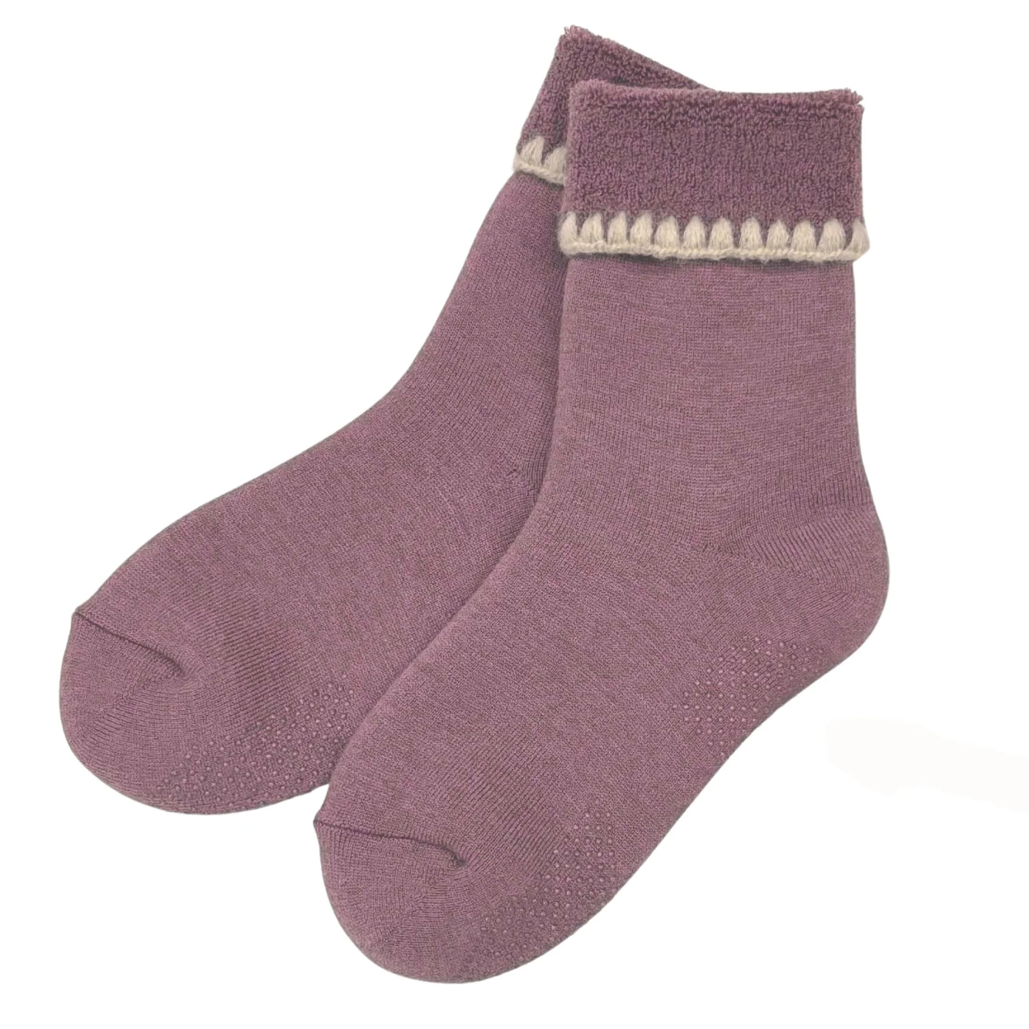 Hamaguri Wool Crew Socks - M