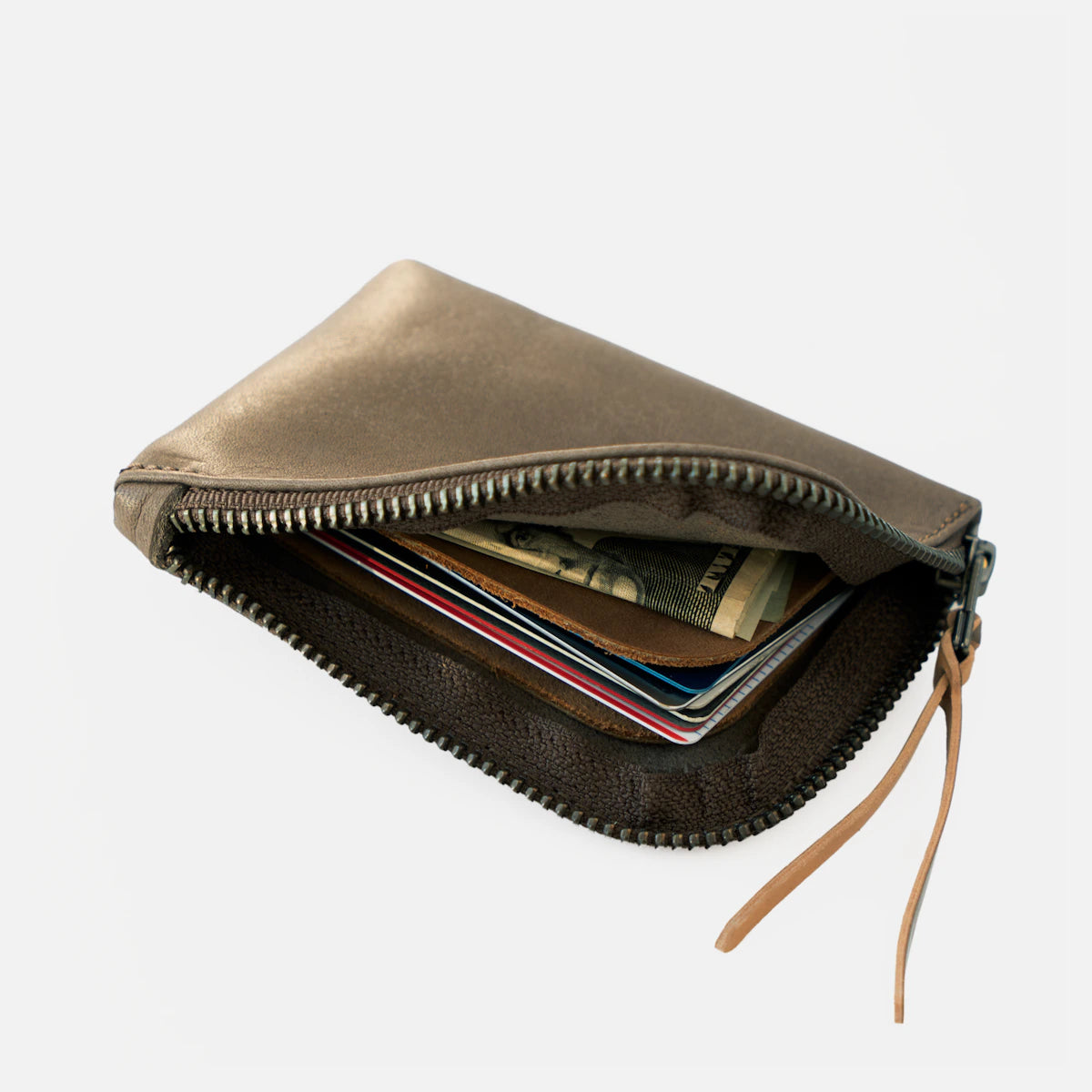Zip Luxe Wallet - Charcoal