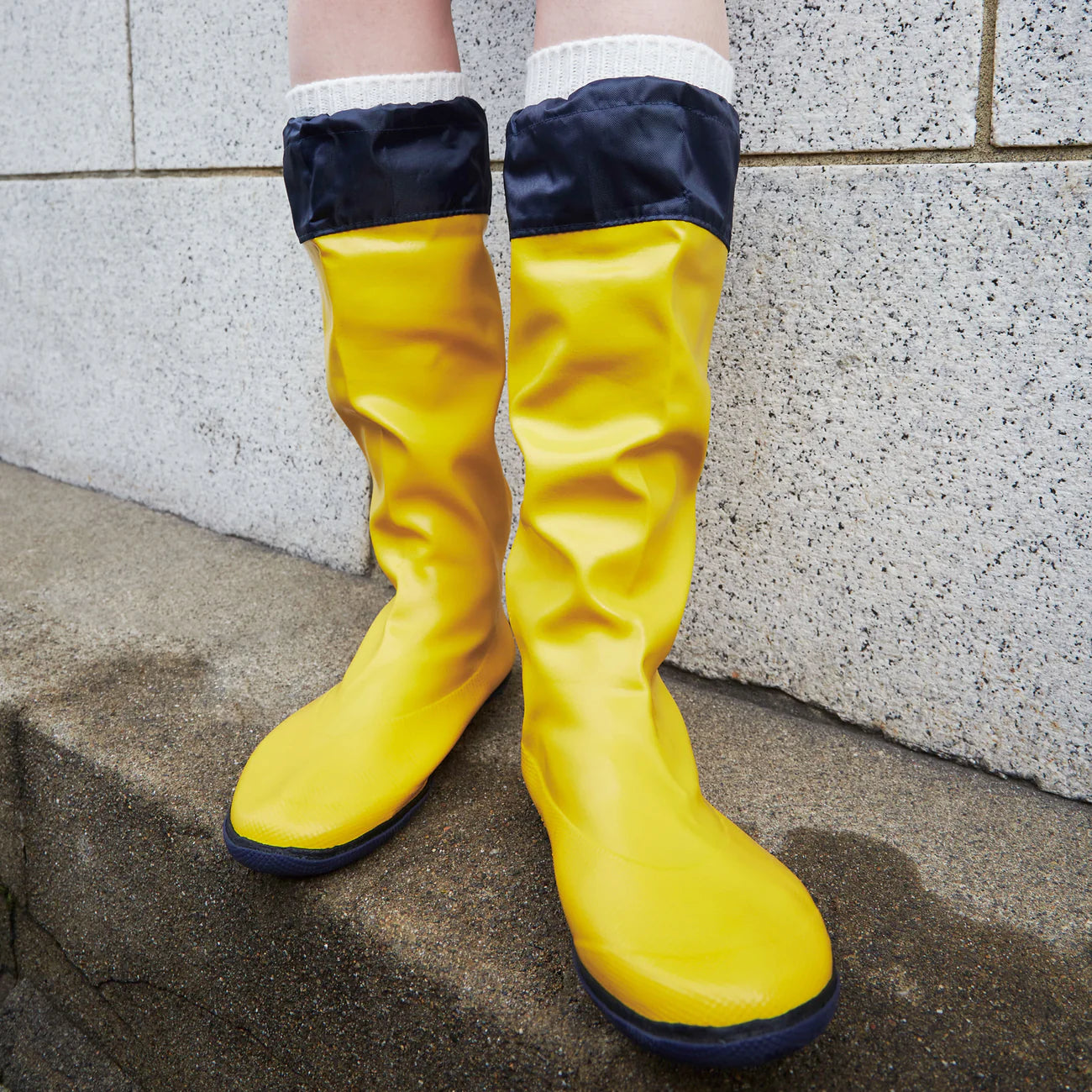 Pokeboo Packable Rubber Rain Boot - Yellow