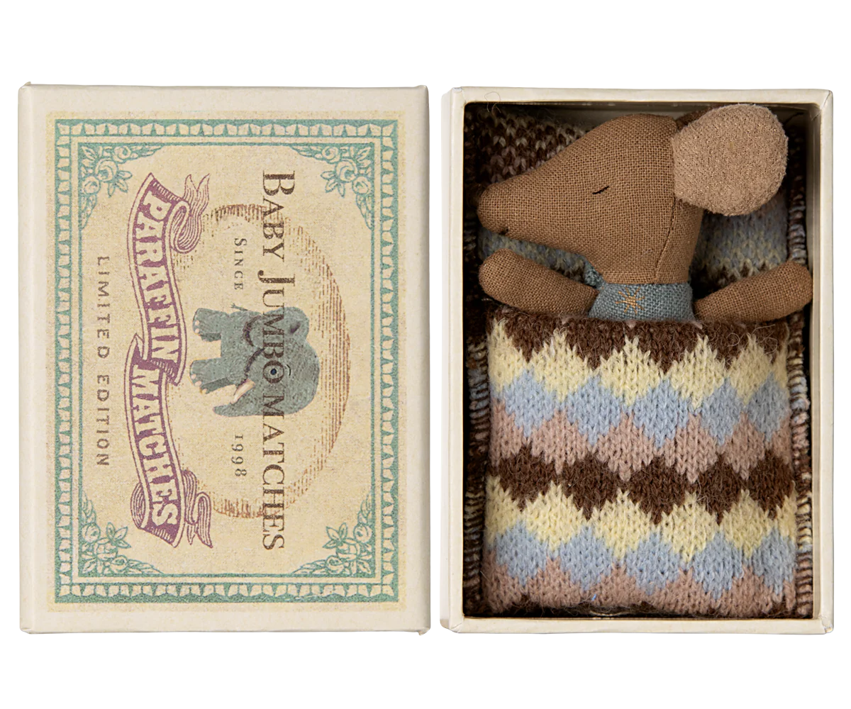 Sleepy/Wakey Baby Mouse - Dark/Blue