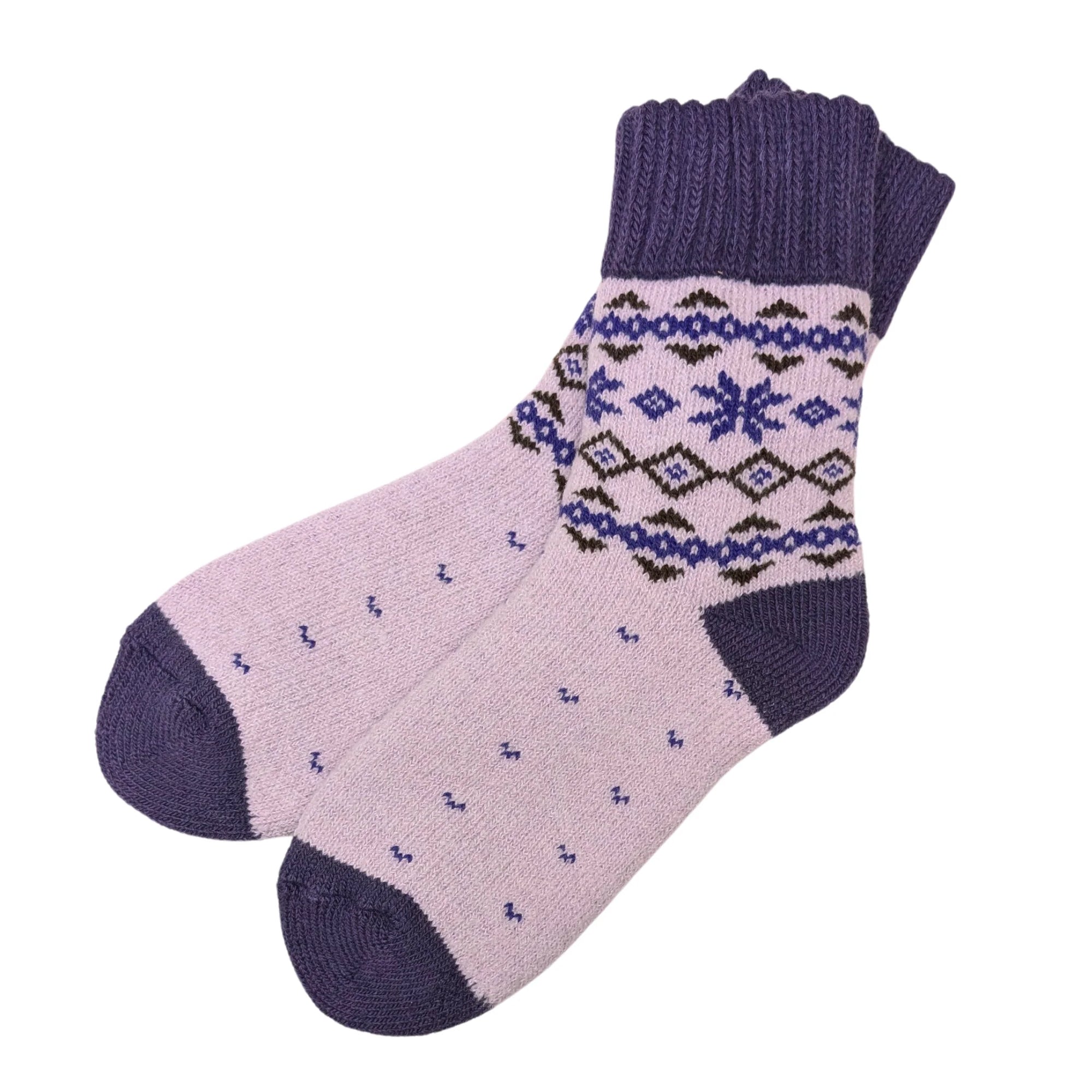 Thermal Nordic Crew Socks with Grips