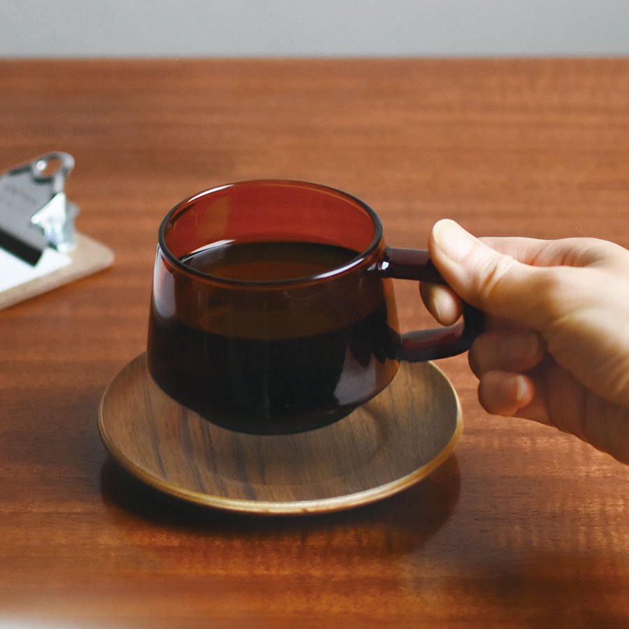 SEPIA nonslip saucer 130mm teak