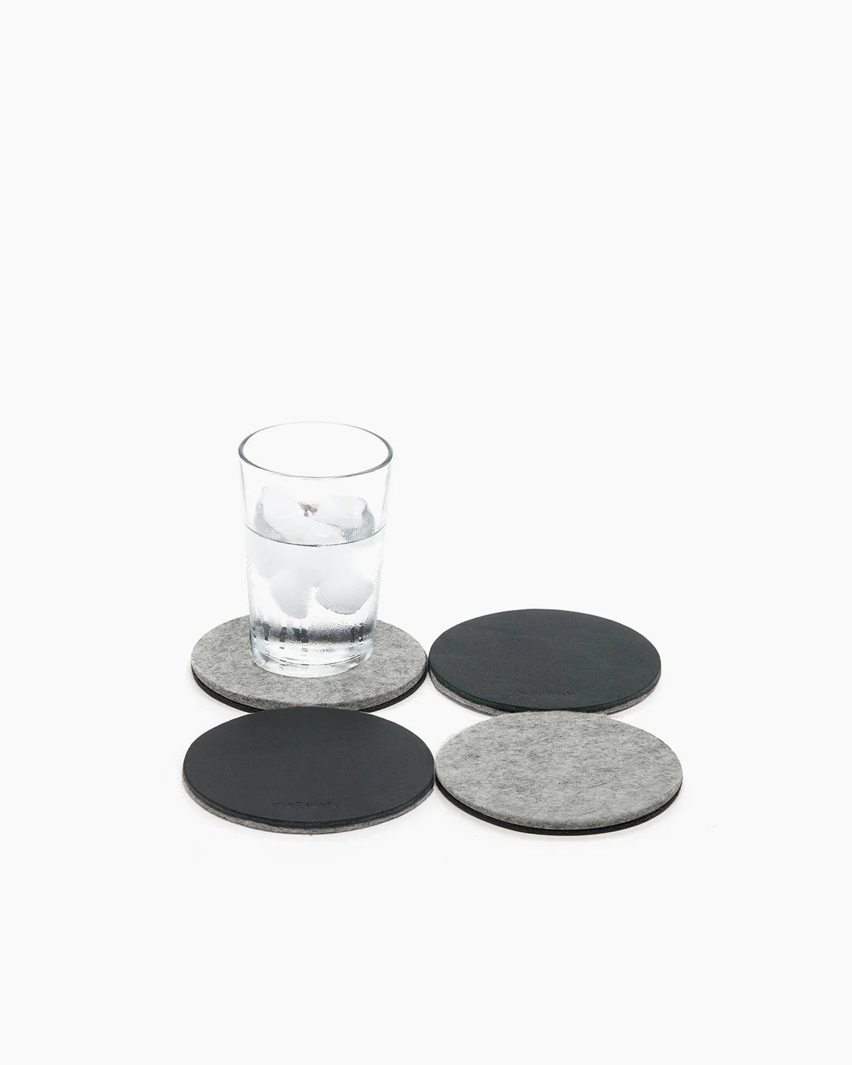 Leather/Wool Felt Coasters