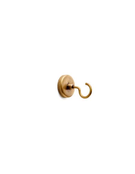 Brass Magnet Hook - R shape