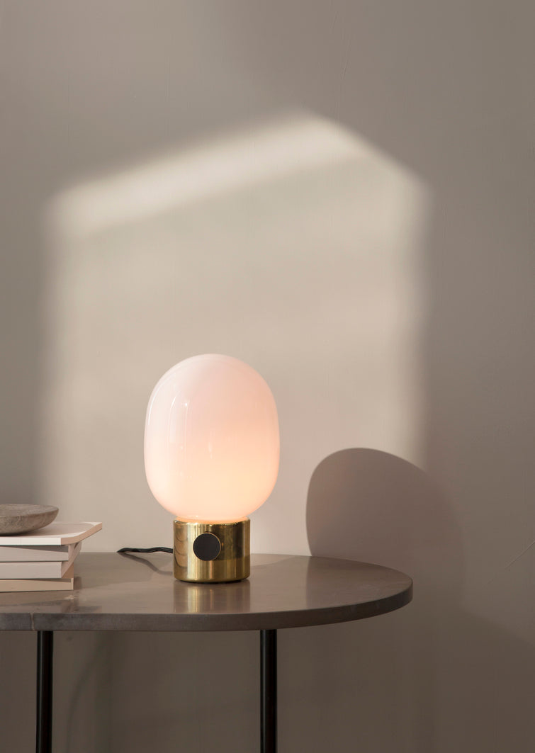 JWDA Polished Brass Table Lamp