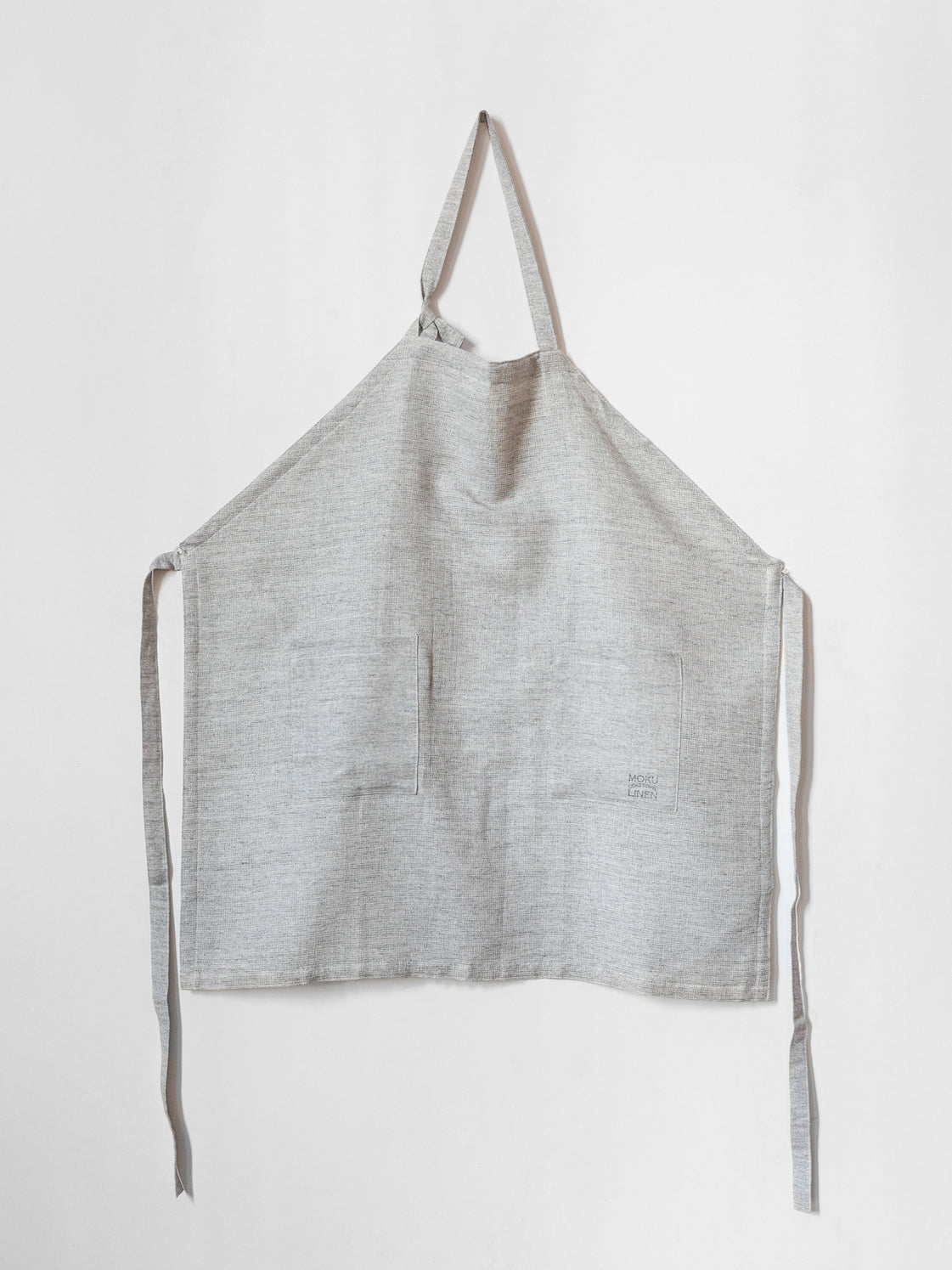Moku Linen Apron GREY