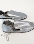Silver Lace Slip-ons