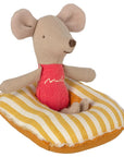 Rubber Boat, Small Mouse  - Yellow Stripe