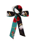 "Dream Hunter" Silk Skinny Scarf- Emerald Green