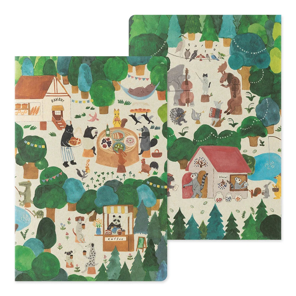 Yuru  Log Notebook B6 - FOREST ANIMALS A