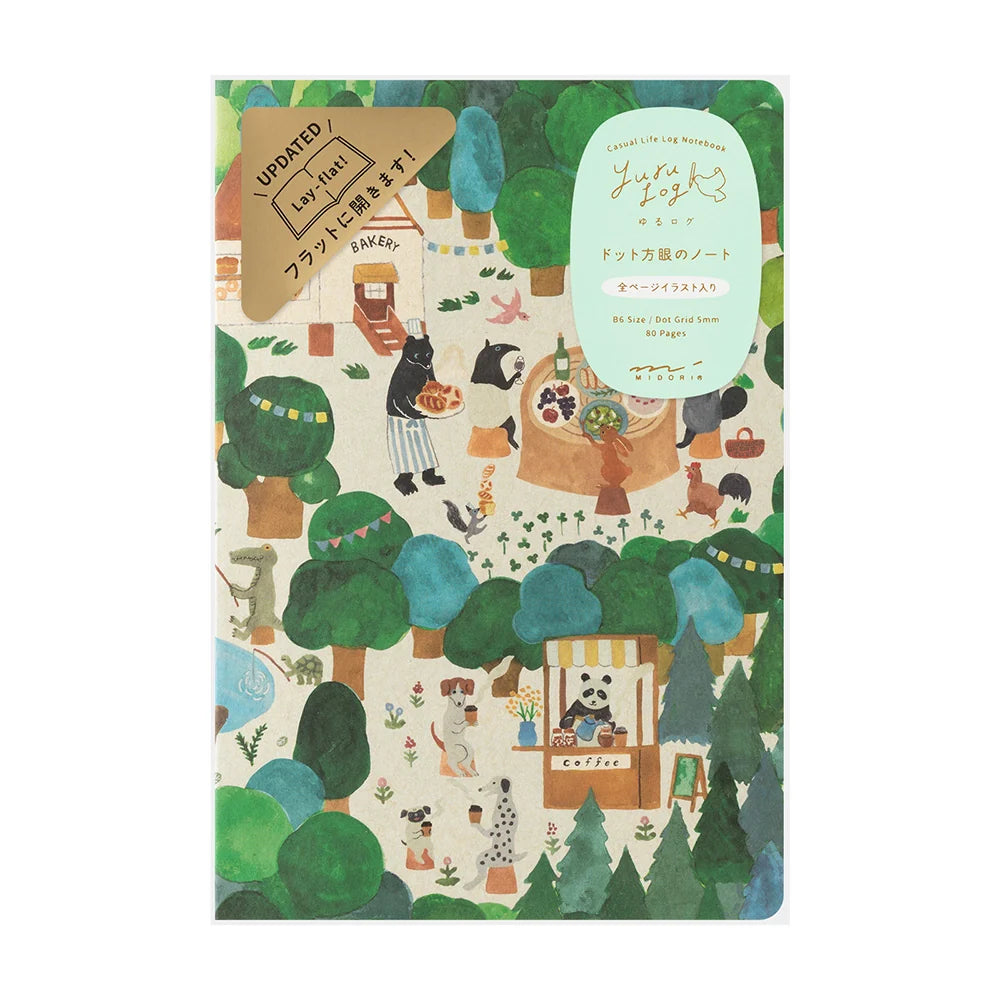 Yuru  Log Notebook B6 - FOREST ANIMALS A