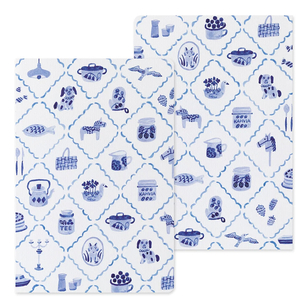 Yuru  Log Notebook B6 - BLUE NORDIC A