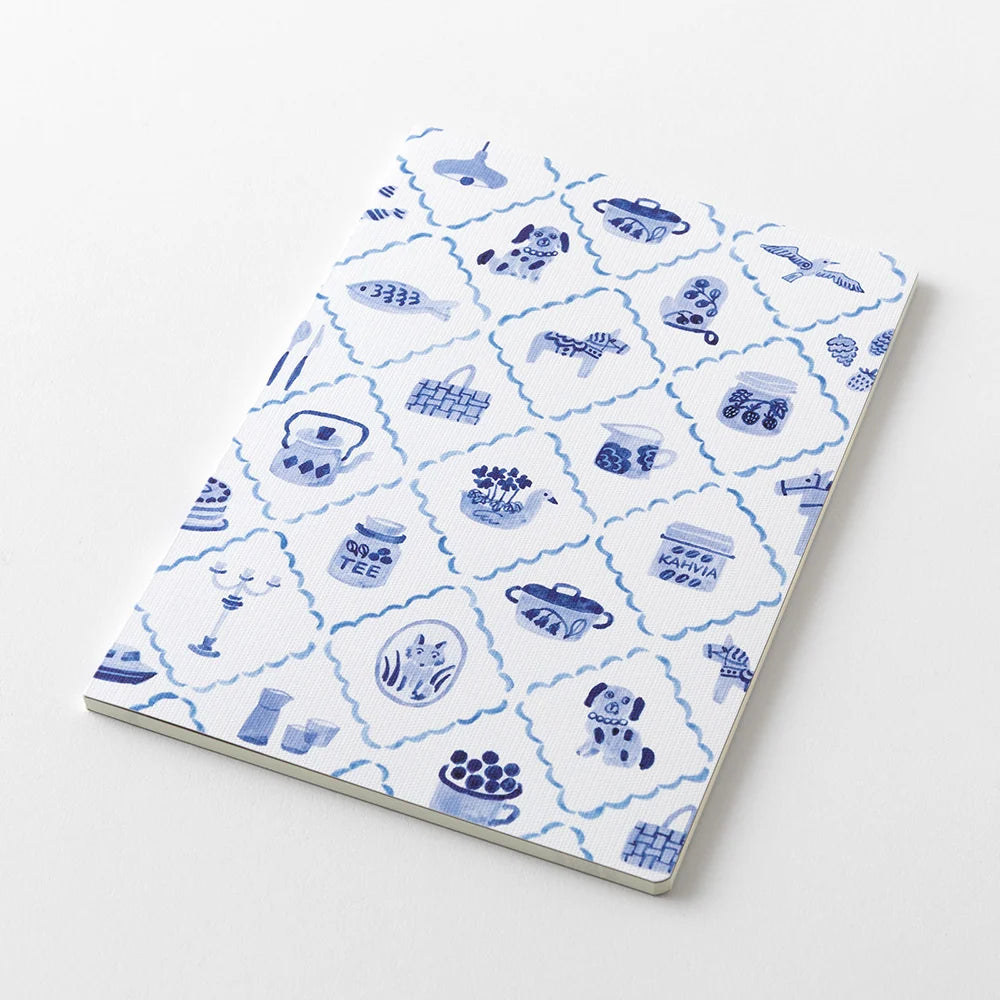 Yuru  Log Notebook B6 - BLUE NORDIC A