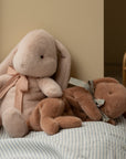 Sleeping Bunny Plush - Soft Brown