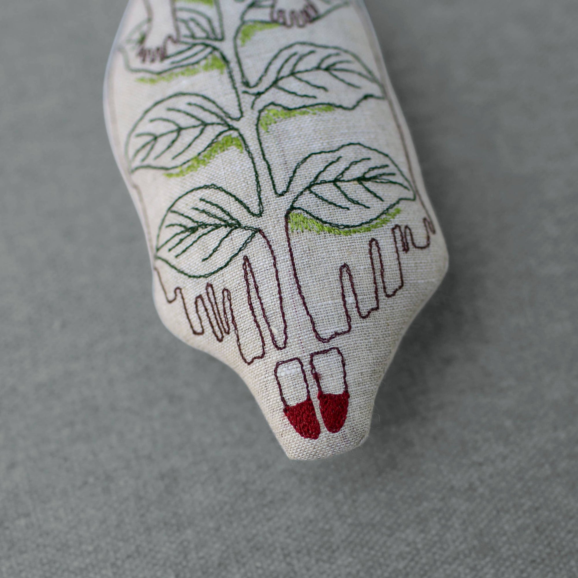 Poppy Person, Oz Cotton Wallhanging, Ornament, Token