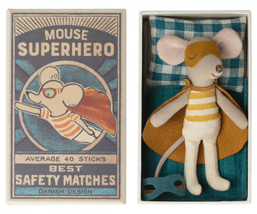 Super Hero Mouse, Little Brother in Matchbox NEW