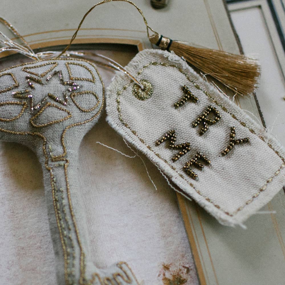 Magical Key, Cotton, Embellished Ornament, Token
