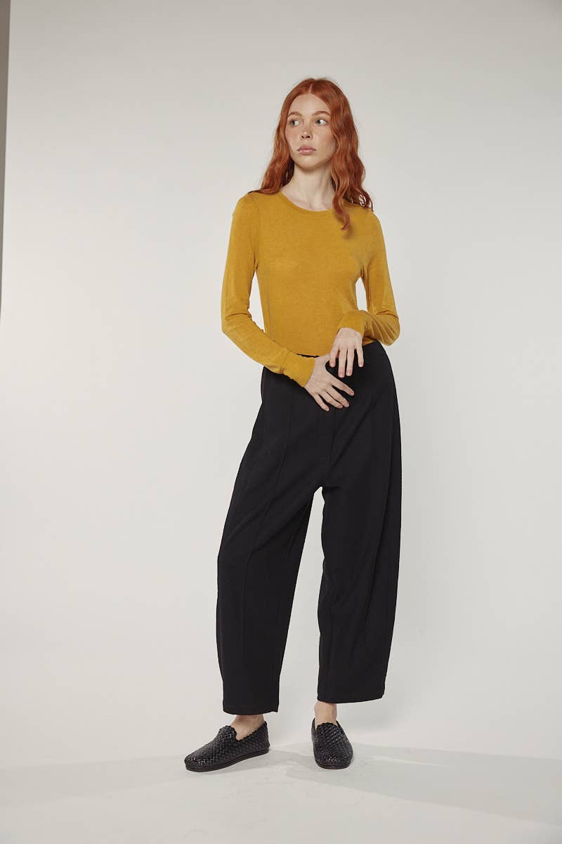 Wool blend Pintuck Pants