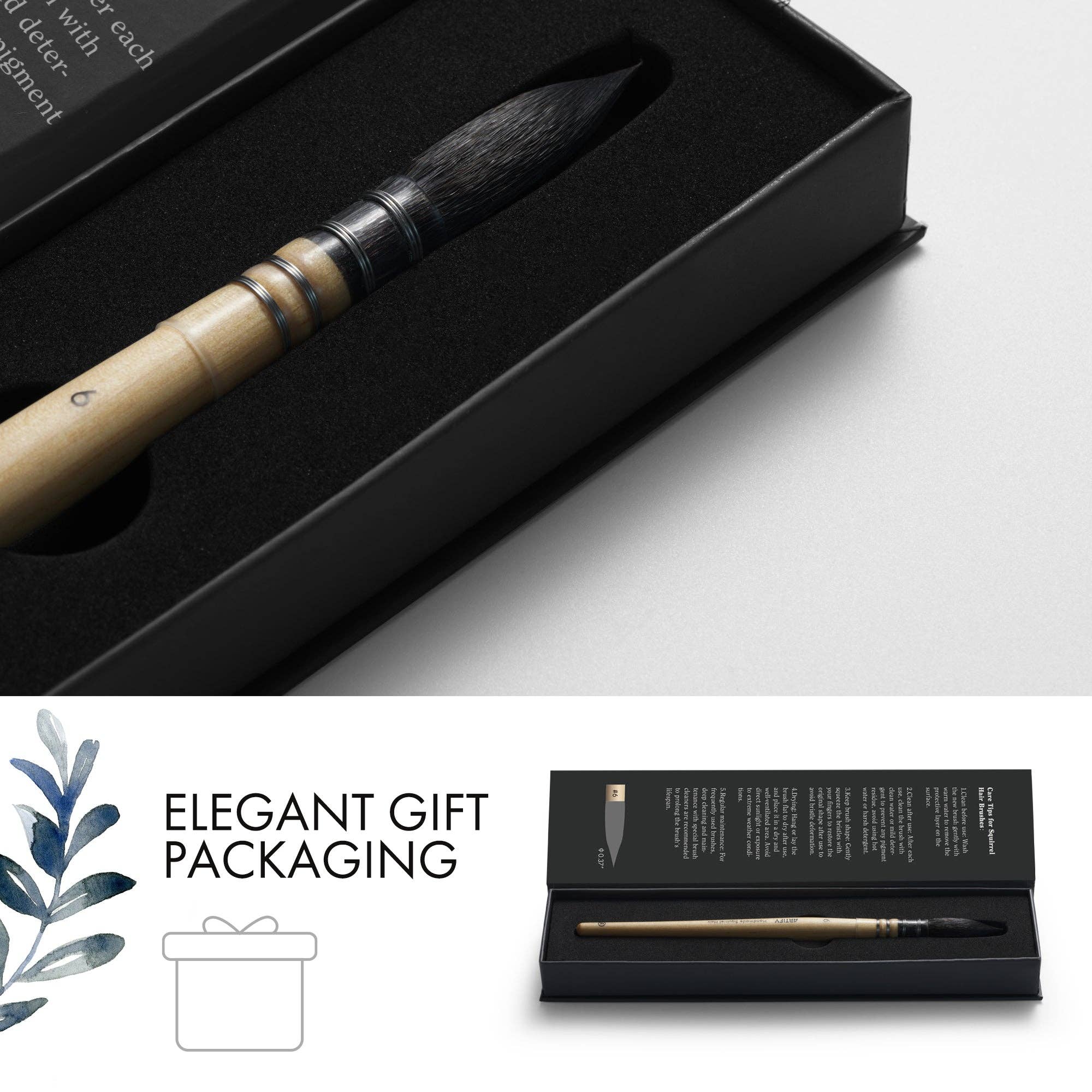 ARTIFY Professional Squirrel Hair Watercolor Brushes