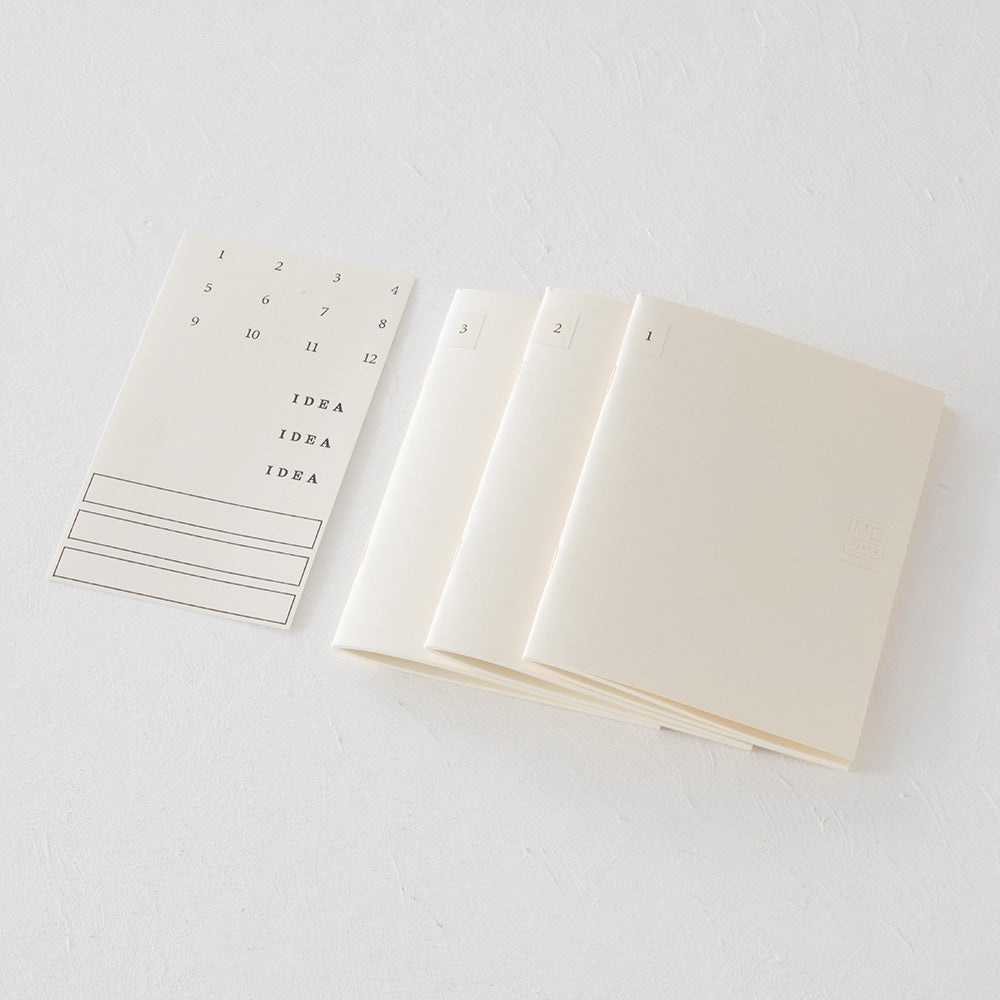 MD A6 LIGHT Notebook, Lined 3Pcs