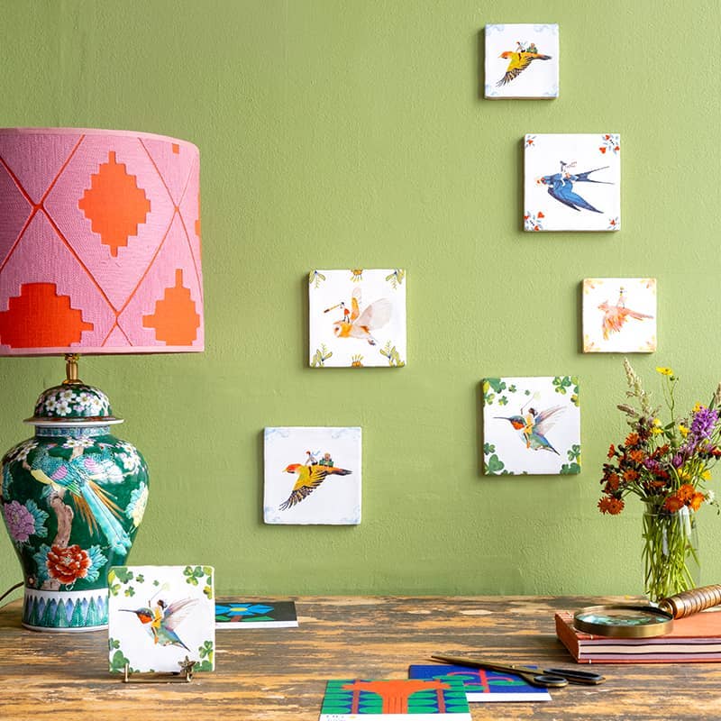 Bird of paradise | StoryTiles art on tile
