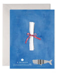 Blue Congrats Grad Graduation Greeting Card
