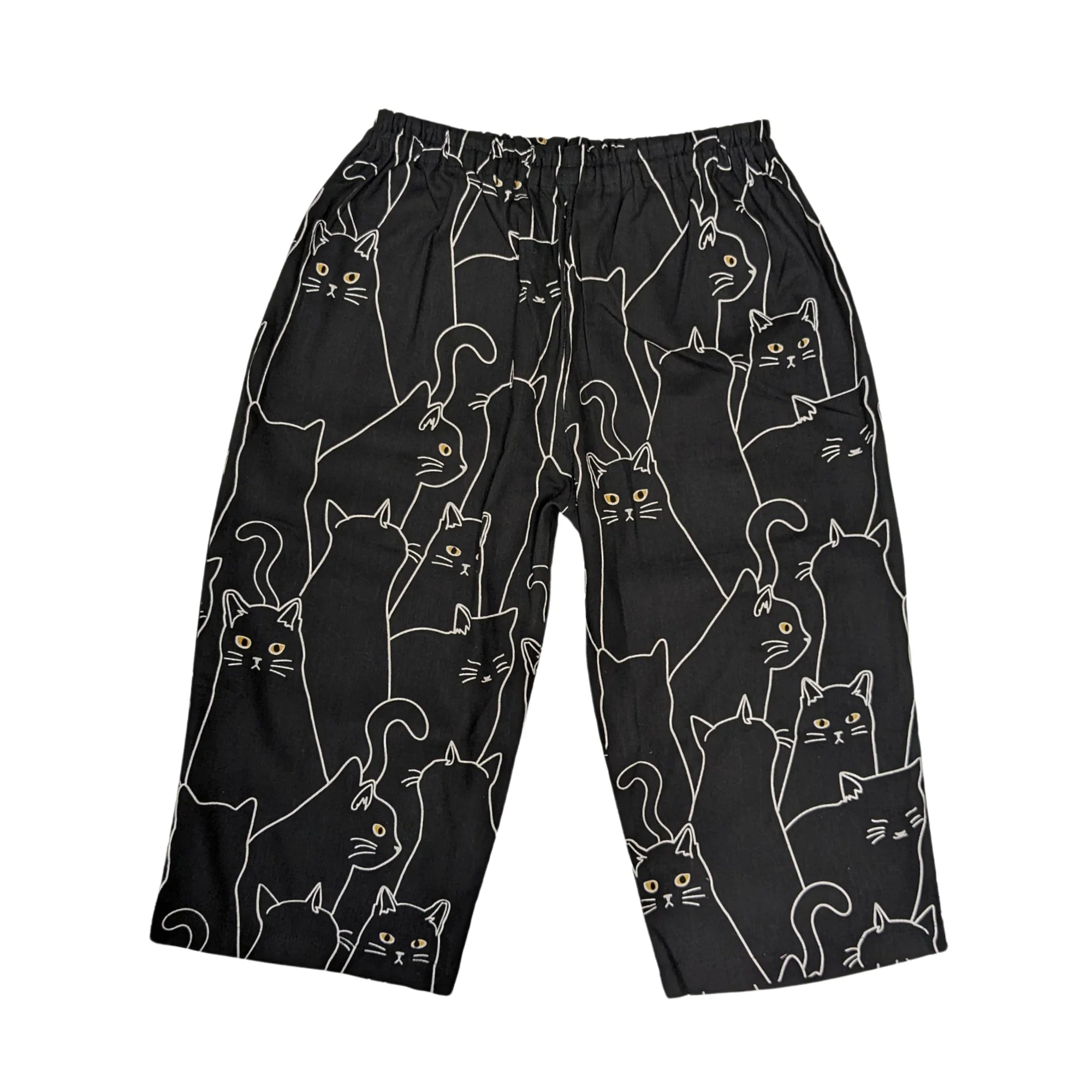 Lounge Shorts - Black Cat