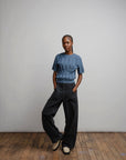 Chevron Ruben Tee - Delphinium