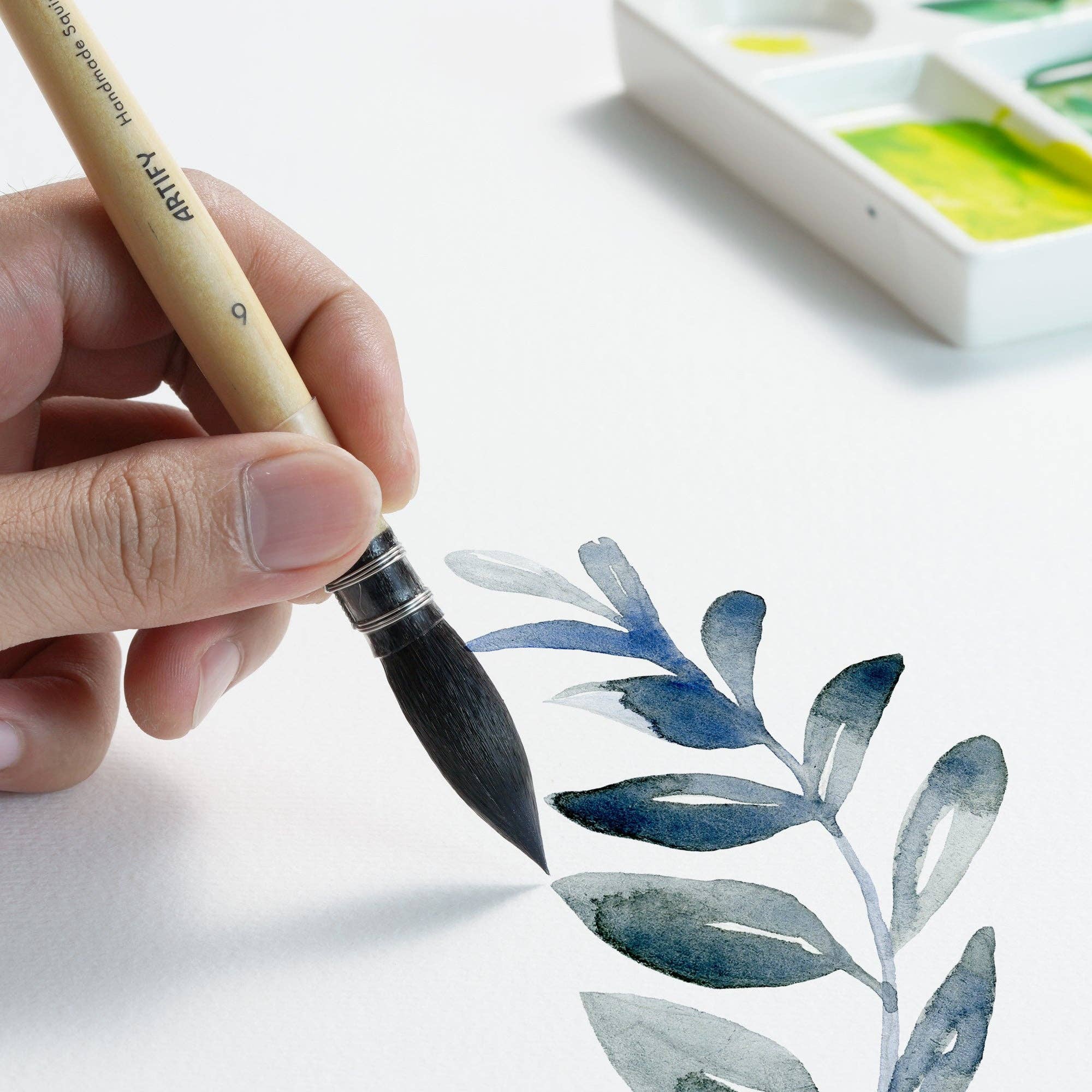 ARTIFY Professional Squirrel Hair Watercolor Brushes