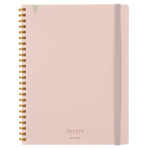SOOOFA 4mm Grid Ruled Notebook LIGHT BLUE