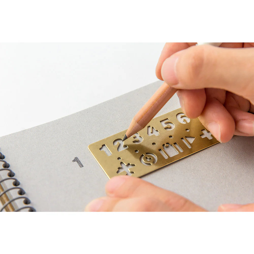 TRC Brass Template Bookmark - NUMBER