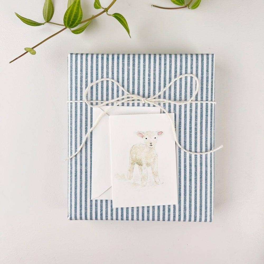 Baby lamb mini enclosure notecard