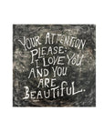 8"x8" Your Attention Please Art Poster
