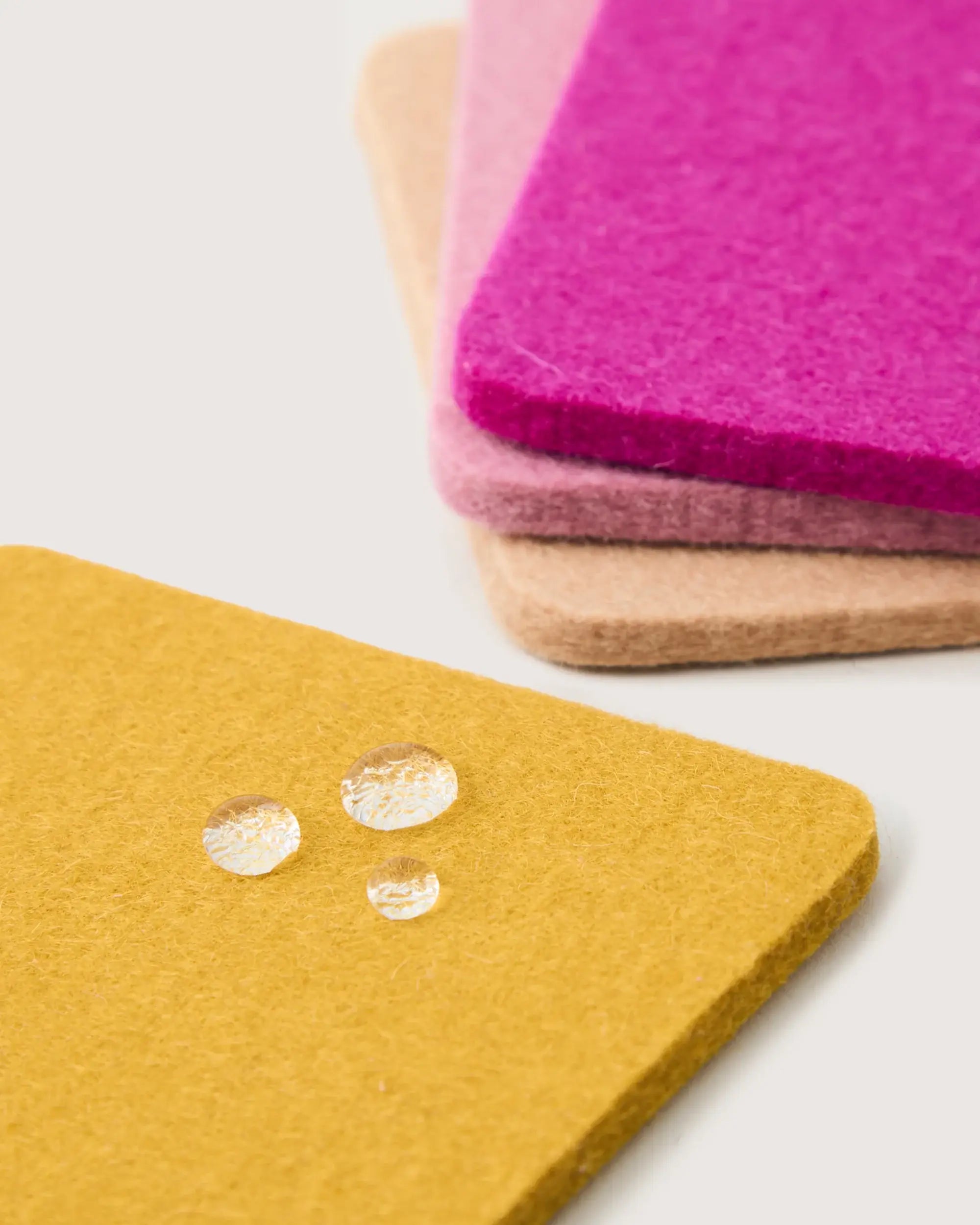 Bierfilzl Merino Wool Square Coaster Multi 4 Pack Superbloom