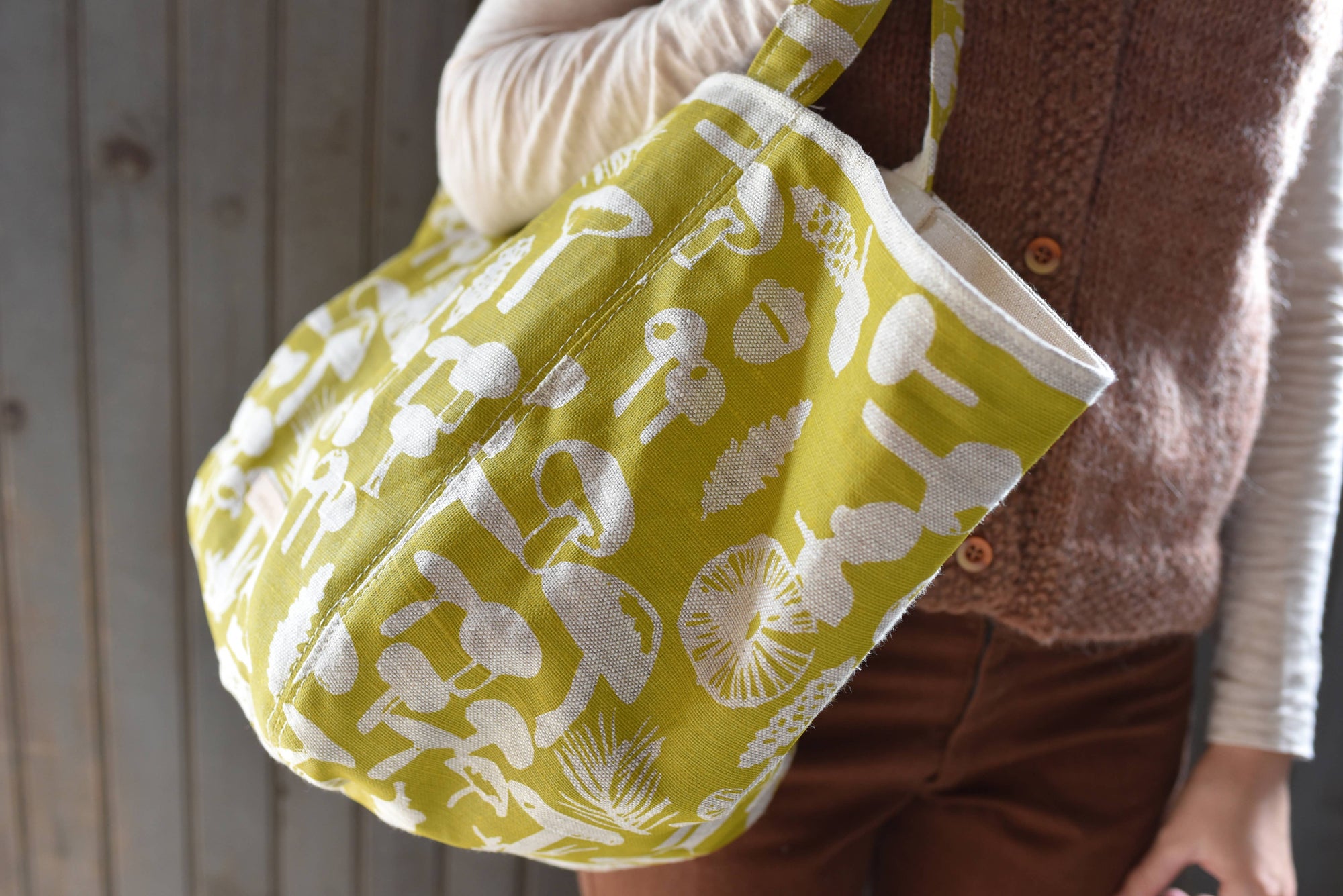 Boho Tote Bag : MUSHROOM