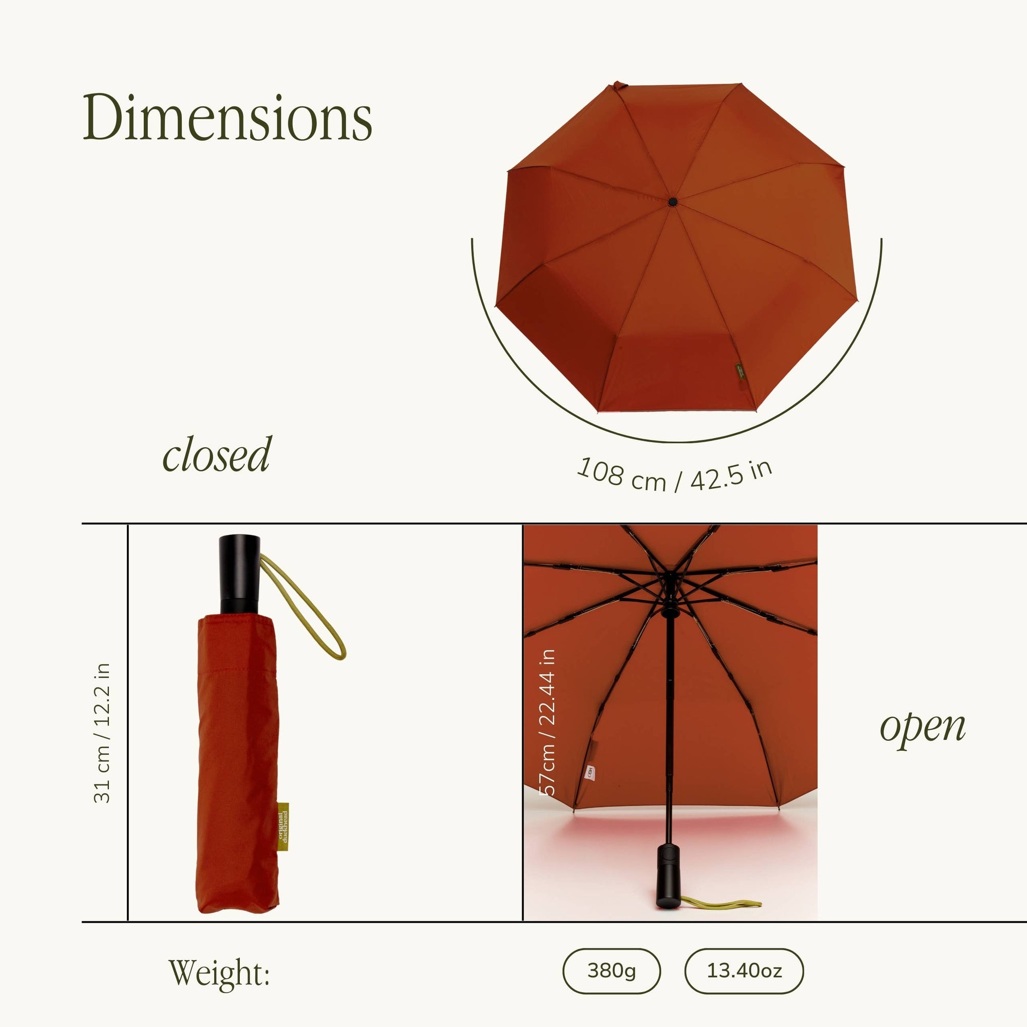 The Daily - Brick Eco-Friendly Automatic Umbrella