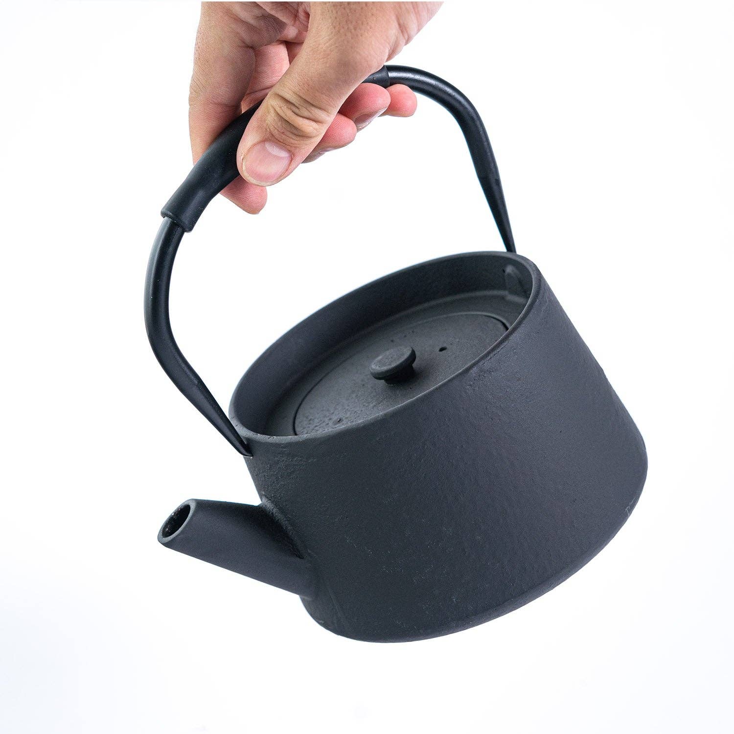 Modern Cast Iron Tea Pot - Black 33oz
