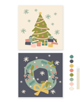 Cozy Holidays Paint by Number Kit + Travel Easel